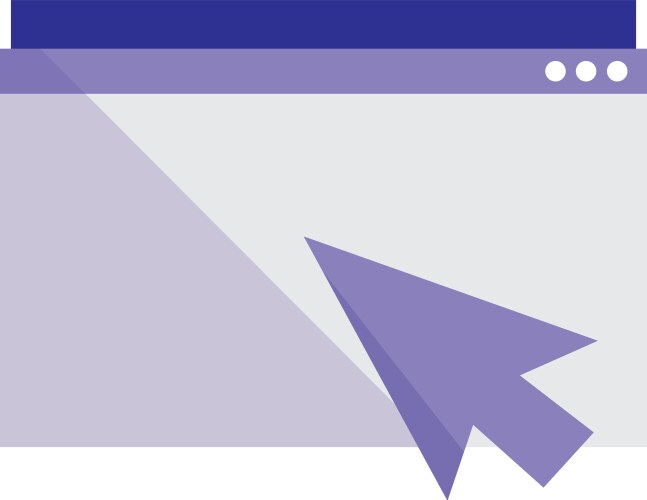 Template webpage with arrow pointer vektorbild