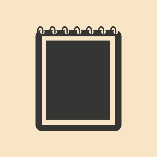Minimalist White Notepad – Free Vector | VectorStock