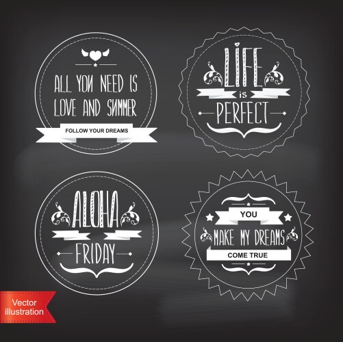 Party summer set colorful posters Royalty Free Vector Image