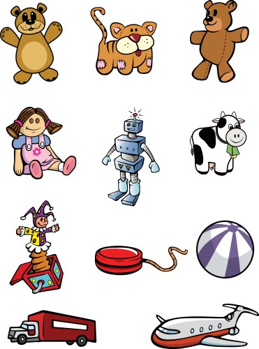 toys collection vector image