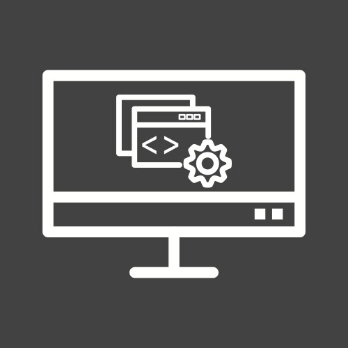 Programming configuration vector image