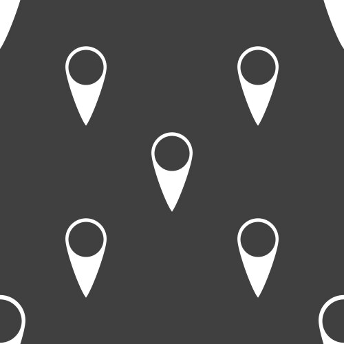 Map pointer icon gps location symbol seamless vector image