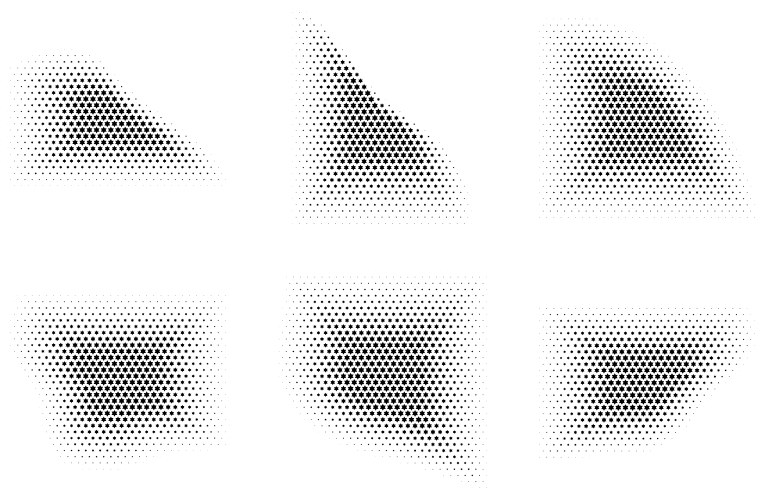 Halftone star pattern reprographic technique vektorbild