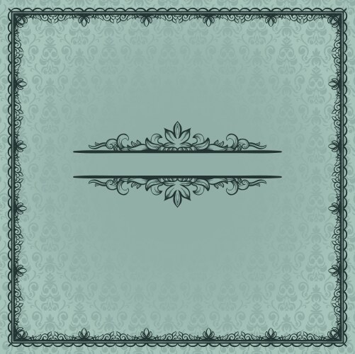 Elegant vintage frame Royalty Free Vector Image