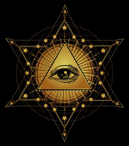 Eye of Providence Masonic Symbol Vector Image