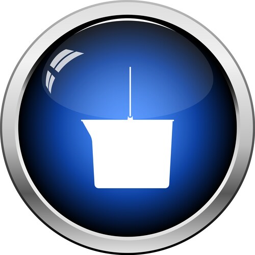 Icon of bucket Vector Image