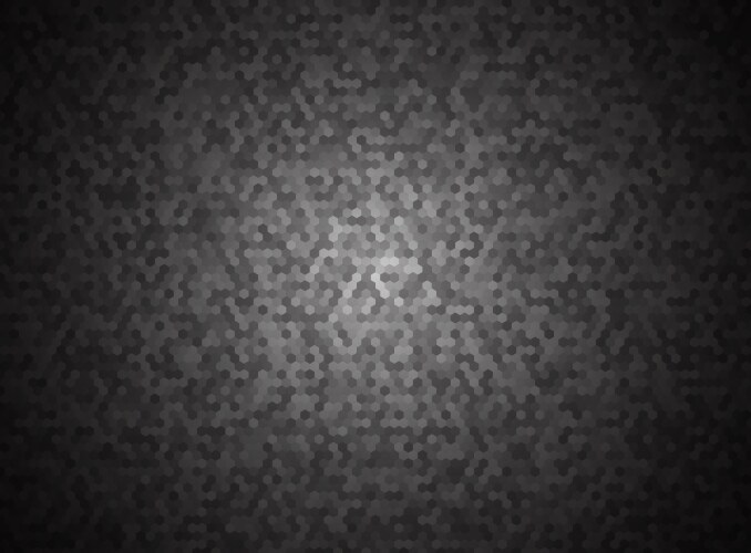 Dark widescreen background with hexagons Vector Image