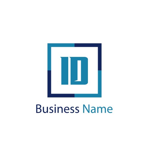 Initial letter di logo template design – Royalty-Free Vector | VectorStock