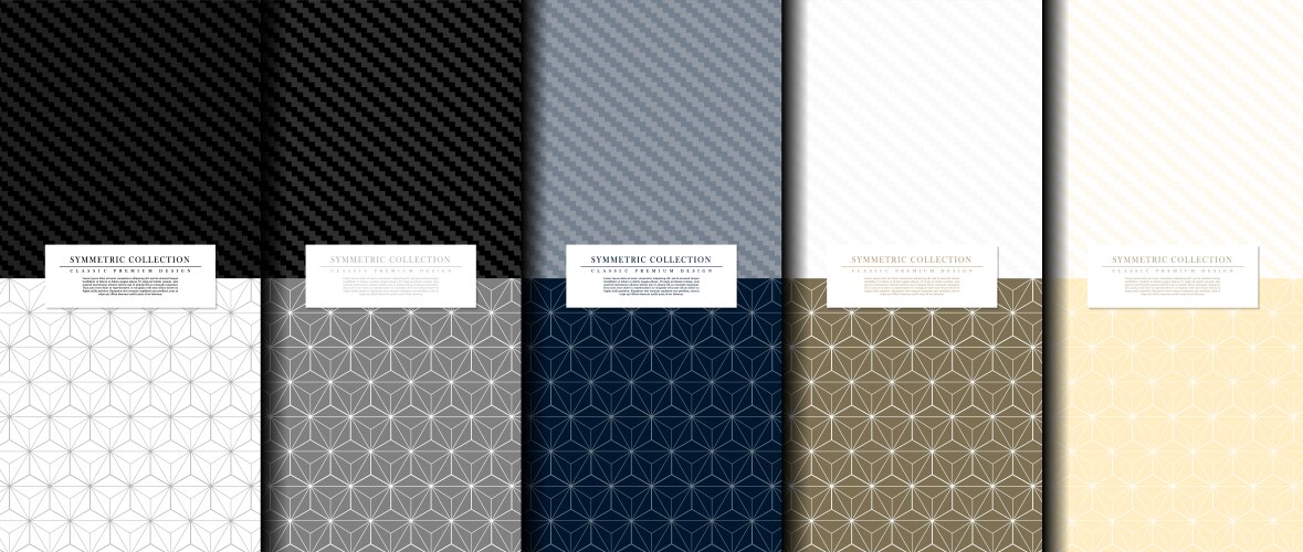 Symmetric Hexagonal Pattern vector image