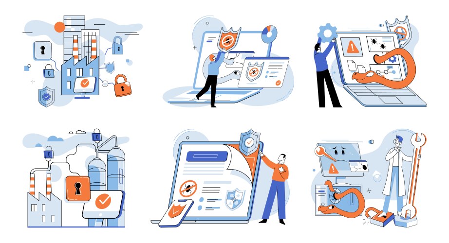 Data protection secure access to datis essential vector image
