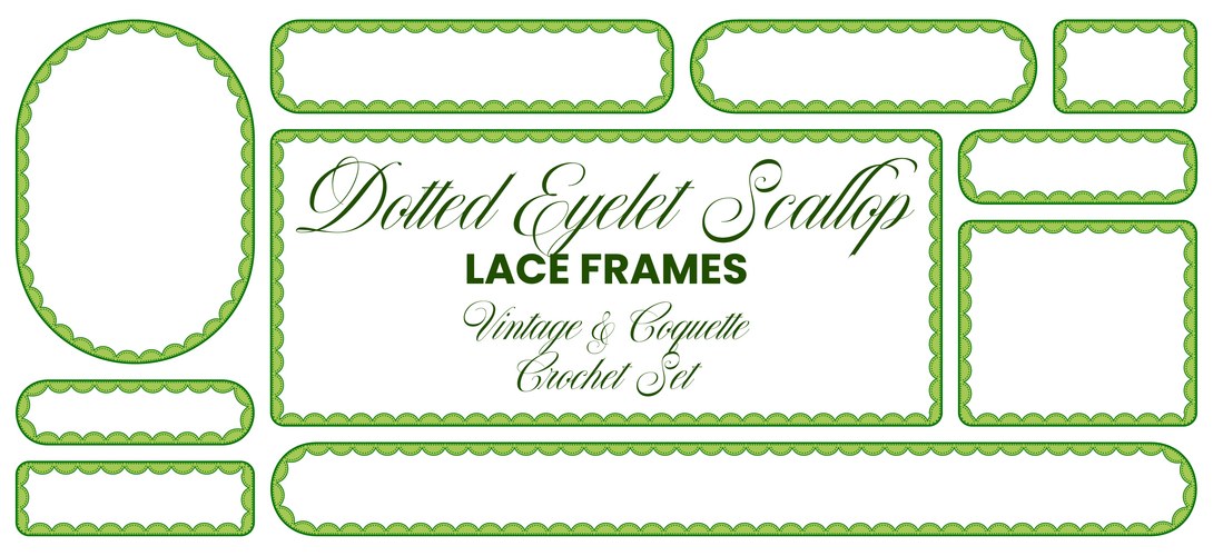 Lace Frame Set - White & Gray – Royalty-Free Vector | VectorStock