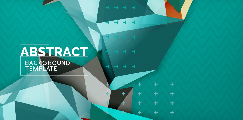 Low poly design 3d triangular shape background vector image