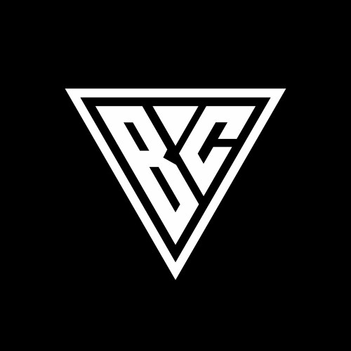 Bc logo monogram with triangle shape designs – Royalty-Free Vector ...