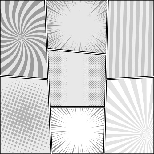 Comic book monochrome concept vector image