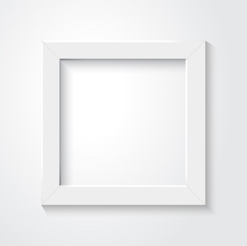 White empty frame Royalty Free Vector Image - VectorStock