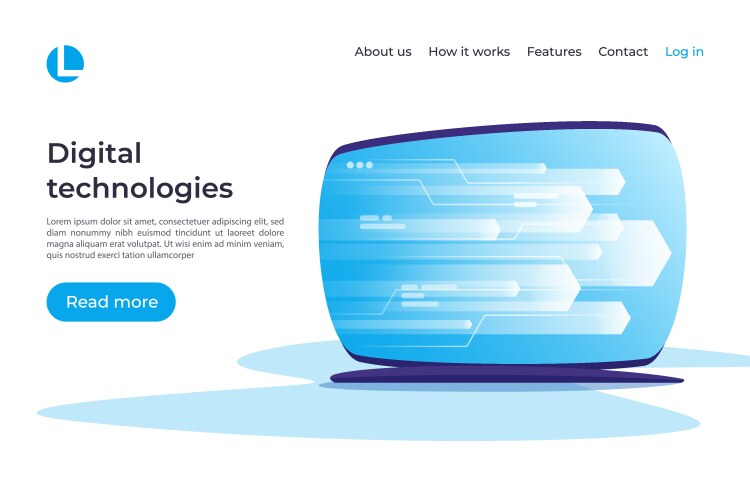 Digital Data Networking Concepts vector image