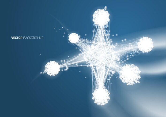 Dna molecule structure on light blue background Vector Image