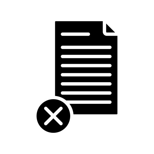 Delete document icon set cancel or remove file vektorbild