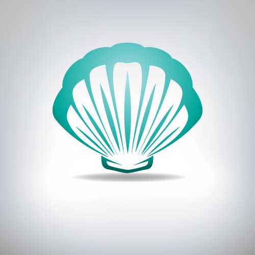 Scallop seashell Royalty Free Vector Image - VectorStock