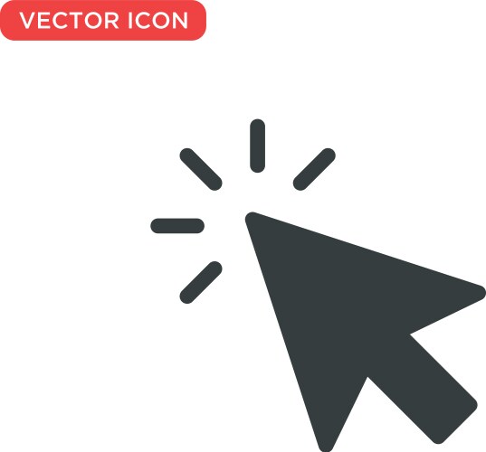 Pointer cursor icon design vektorbild