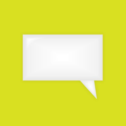 3d abstract speech bubble icons char message vector image
