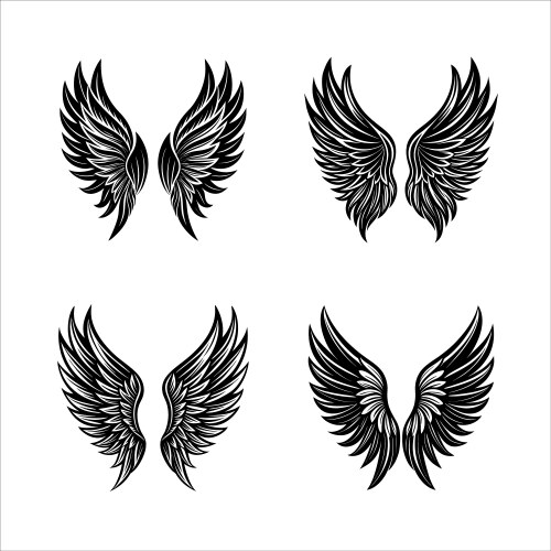 Angel Wings Svg Vector Images Over 180