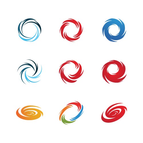 Vortex icon logo Royalty Free Vector Image - VectorStock
