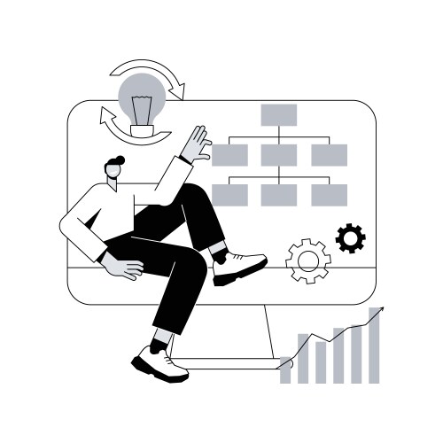 Workflow process abstract concept vector image