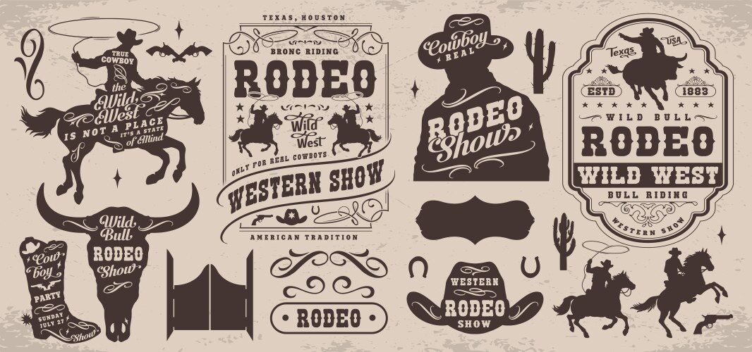 Rodeo Logos Vector Images (over 6,500)