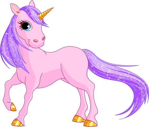 Pink unicorn Royalty Free Vector Image - VectorStock