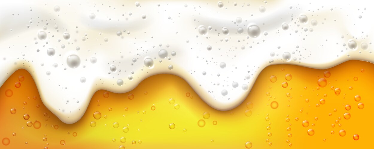 Beer Foam Bubbles Background Royalty Free Vector Image