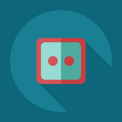Flat modern design with shadow icons button – Free Vector | VectorStock