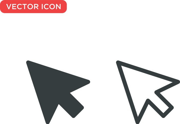 Pointer cursor icon design vector image