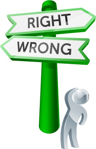 Right and wrong icon cartoon set Royalty Free Vector Image