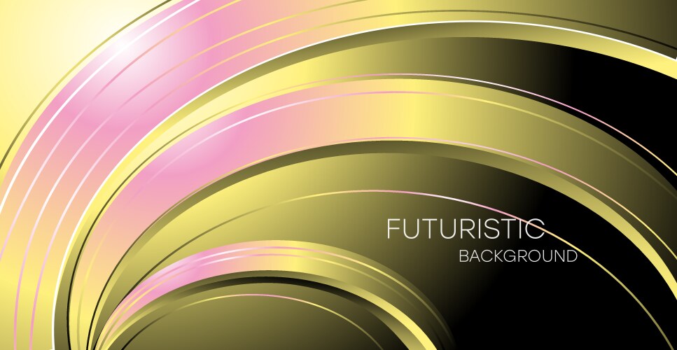 Abstract background with dynamic curved lines vector image