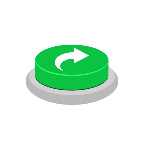 Green share button isolated on a white Vector Image