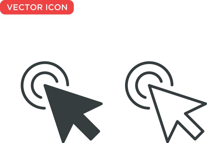 Pointer cursor icon design vector image