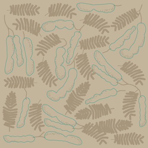 Print pattern background with line art vector image