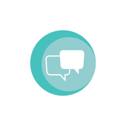 Speech bubble logo Royalty Free Vector Image - VectorStock