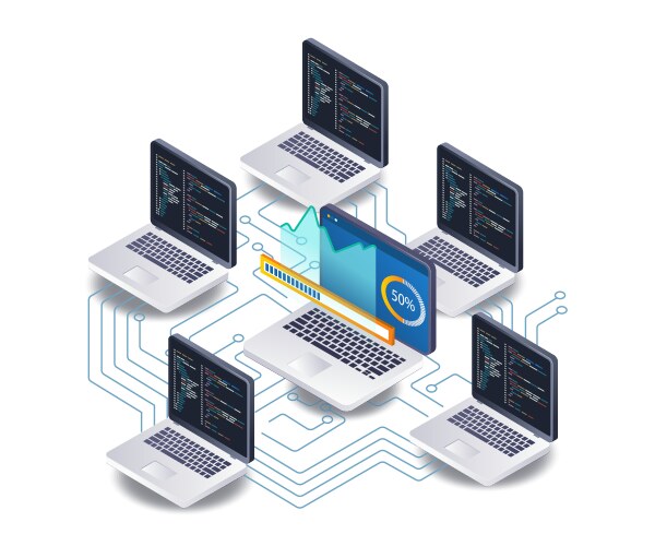 Computer Network Infographic Vector Images (over 45,000)