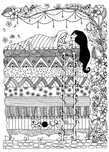 Entangled Princess Vector Image