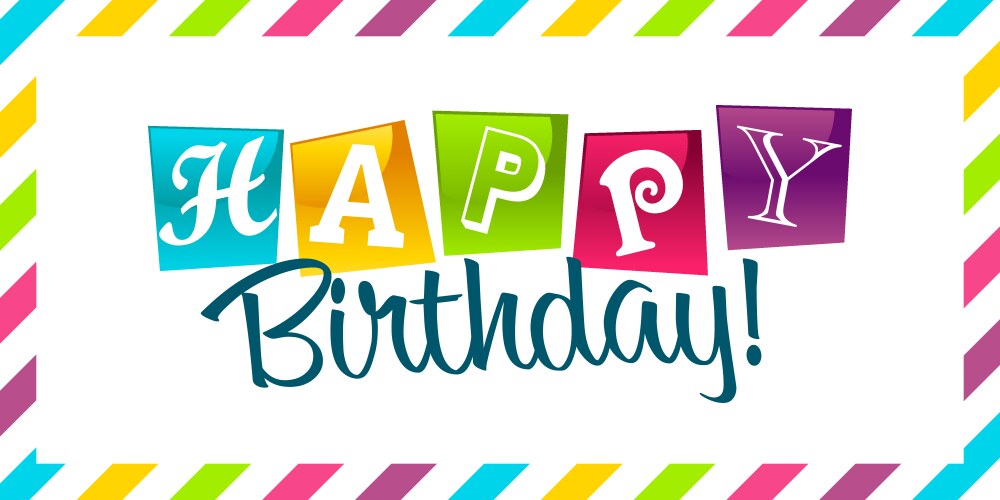 Happy birthday cake card for 7 seven year party Vector Image