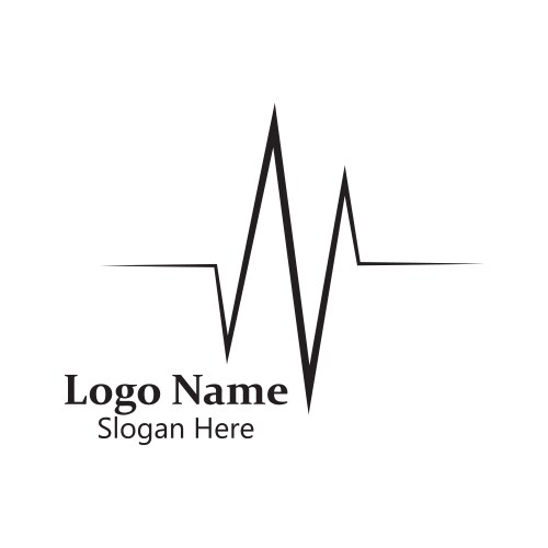 Heartbeat logo icon Royalty Free Vector Image - VectorStock