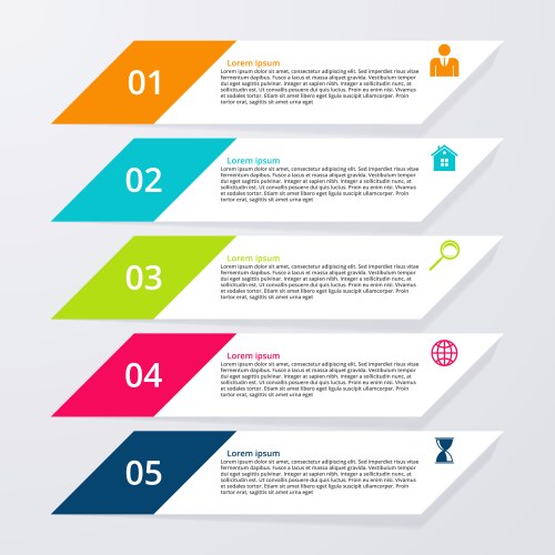 Modern design minimal style infographic template Vector Image
