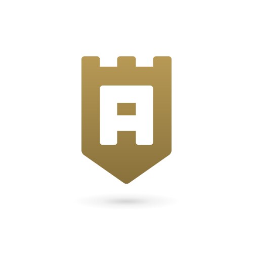 Letter s shield logo icon design template elements