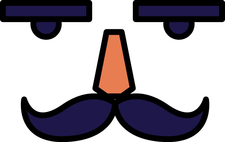 Nutcracker face design vector image