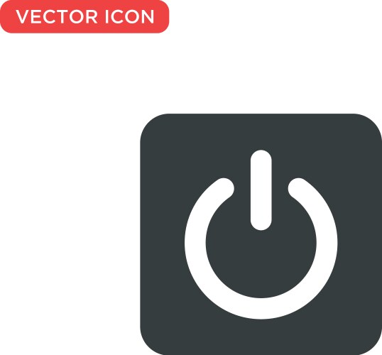 Power button icon design vector image