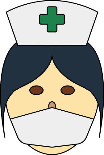 Nurse head icon Royalty Free Vector Image - VectorStock