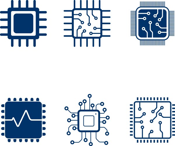 Semiconductor Icon Vector Images (over 10,000)