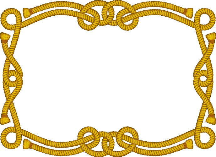 Rope letters Royalty Free Vector Image - VectorStock